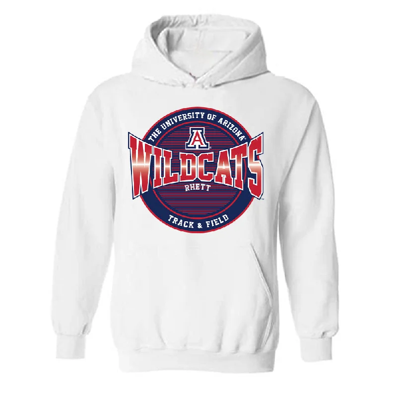 Arizona - NCAA Women's Track & Field : Morgan Rhett - Classic Fashion Shersey Hooded Sweatshirt Hoodie with Gradient Ombre Colorful