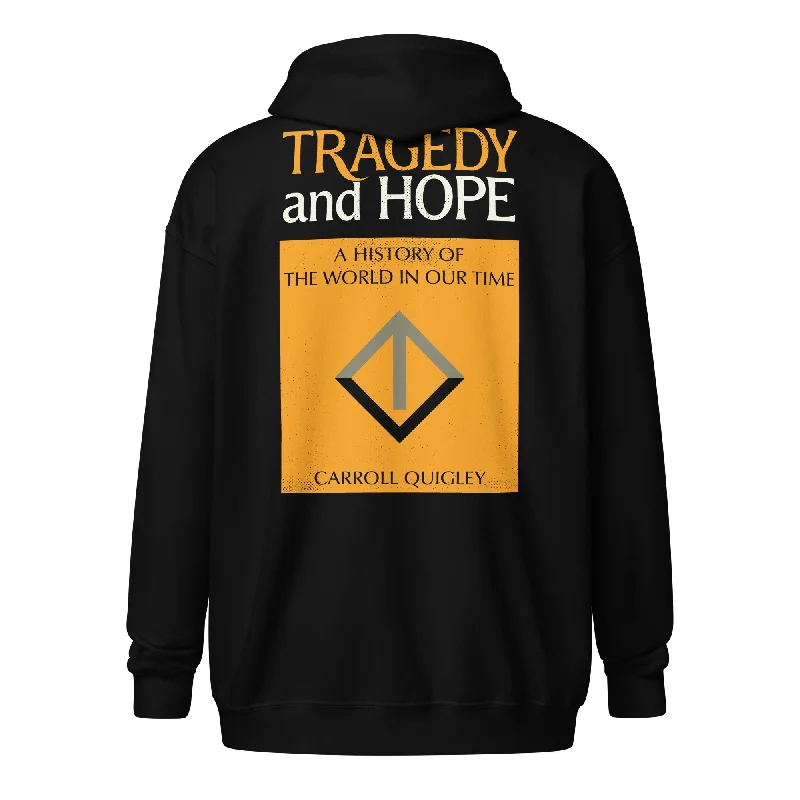 Tragedy and Hope Heavy Blend Zip Hoodie Hoodie with Drawstring Waist Adjustable Fitted