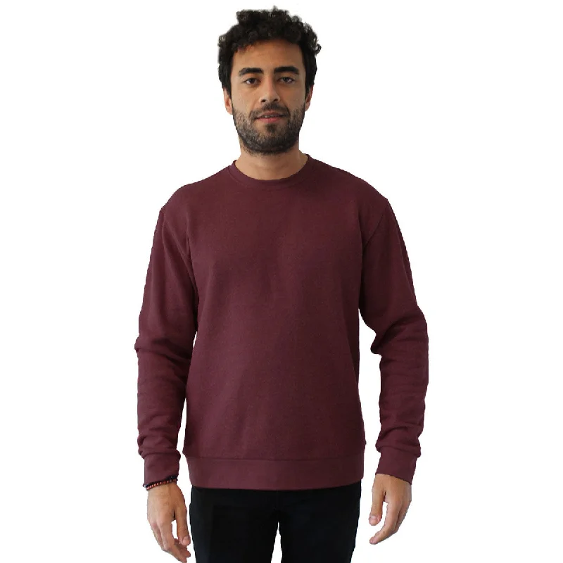 Next Level Unisex Heather Maroon Pullover PCH Crewneck Sweatshirt Bell Sleeve Stylish