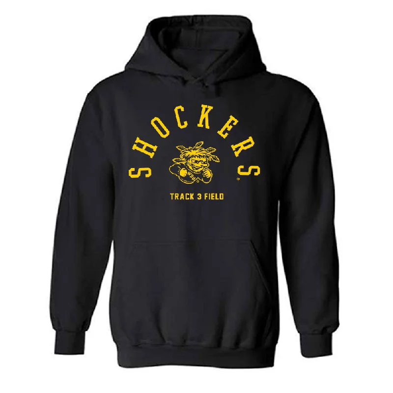 Wichita State - NCAA Women's Track & Field : Sydney Brown - Hooded Sweatshirt Hoodie with Sequins Glamorous Eye-catching