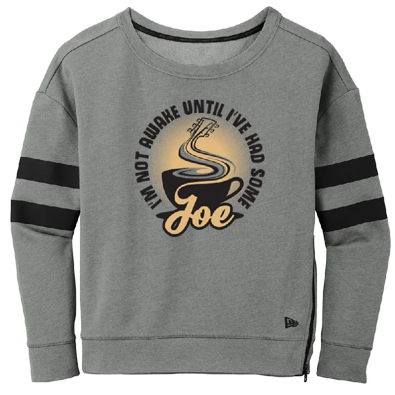 I'm Not Awake Until I've Had Some Joe Crew Sweatshirt (Women) Hoodie with Drawcord Adjustable Secure