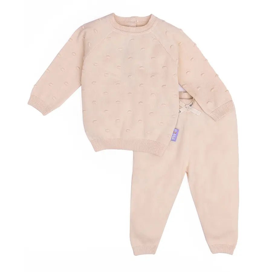 Showering Love Unisex Jumper Set (Knitted Pullover-Pyjama Set) Open Front Cardigan