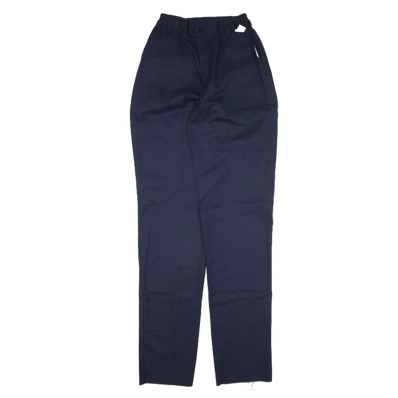 DICKIES Trousers Blue Regular Tapered Womens W24 L36 Trousers Ceremony Elegant