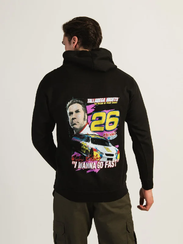 RICKY BOBBY PULLOVER HOODIE Shawl Collar Sweater