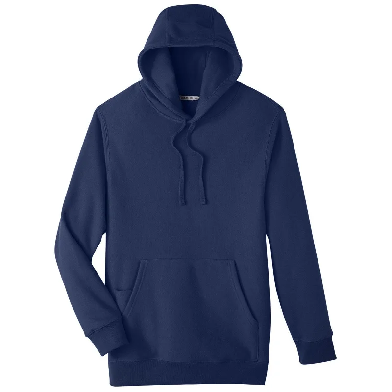 Team 365 Unisex Sport Dark Navy Zone HydroSport Heavyweight Pullover Hooded Sweatshirt Open Neck Pullover