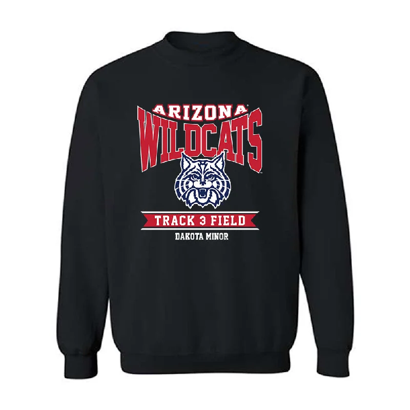 Arizona - NCAA Women's Track & Field : Dakota Minor - Classic Fashion Shersey Crewneck Sweatshirt Hoodie with Hidden Zipper Minimalist Clean