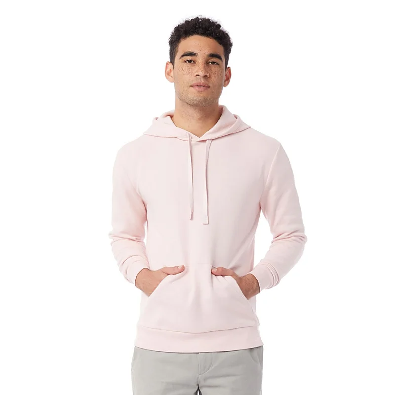 Alternative Apparel Unisex Faded Pink Go-To Pullover Hooded Sweatshirt Over Sleeve Pullover