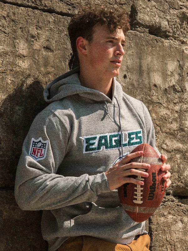 NFL PHILADELPHIA EAGLES END ZONE PULLOVER HOODIE Boat Neck Sweater