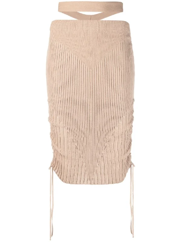 Andrea Adamo Skirts Beige lightweight skirt design