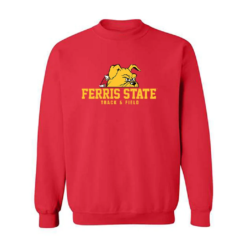 Ferris State - NCAA Women's Track & Field : Daisy Englund - Classic Shersey Crewneck Sweatshirt Hoodie with Mock Neck Collared Structured