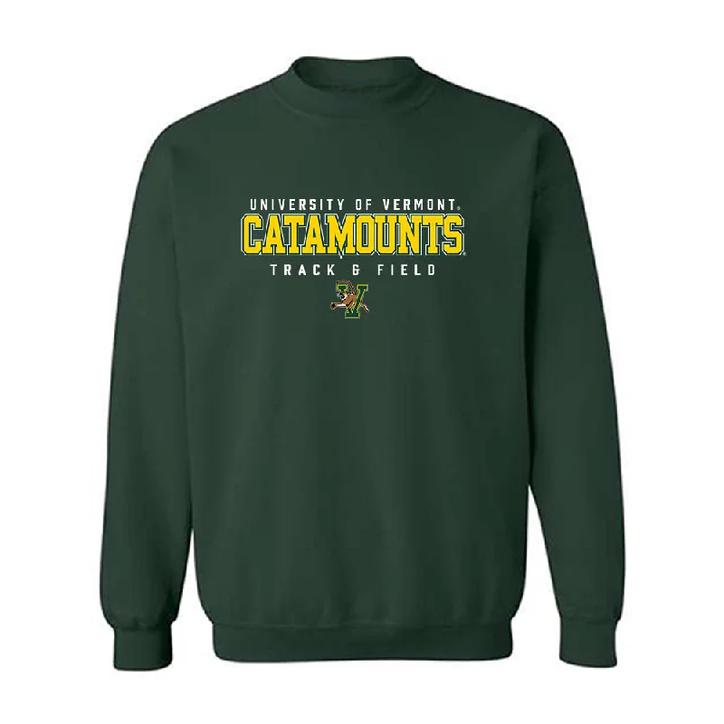 UVM - NCAA Women's Track & Field : Megan Gensel - Classic Shersey Crewneck Sweatshirt Hoodie with V-Neck Classic Versatile