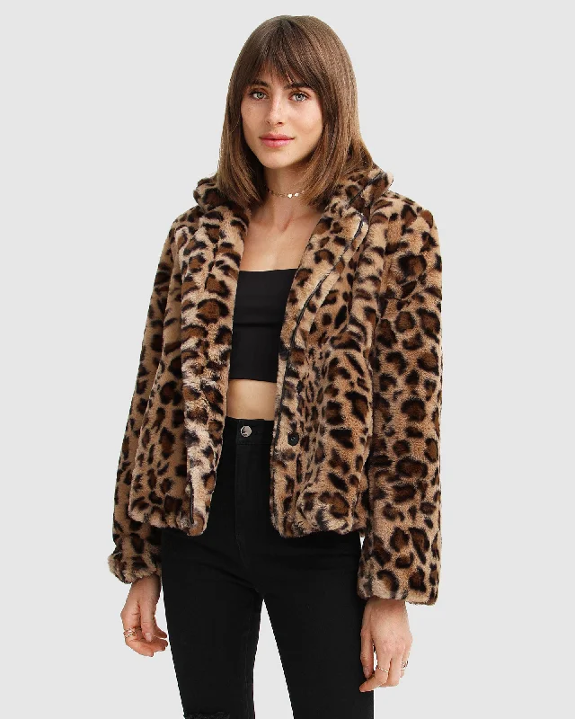 Last Call Fur Jacket Zippered Front Buttoned Front Snap Front