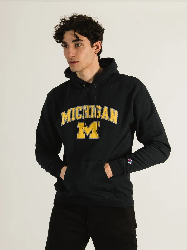 CHAMPION ATHLETICS MICHIGAN PULLOVER HOODIE Zipper Front Cardigan