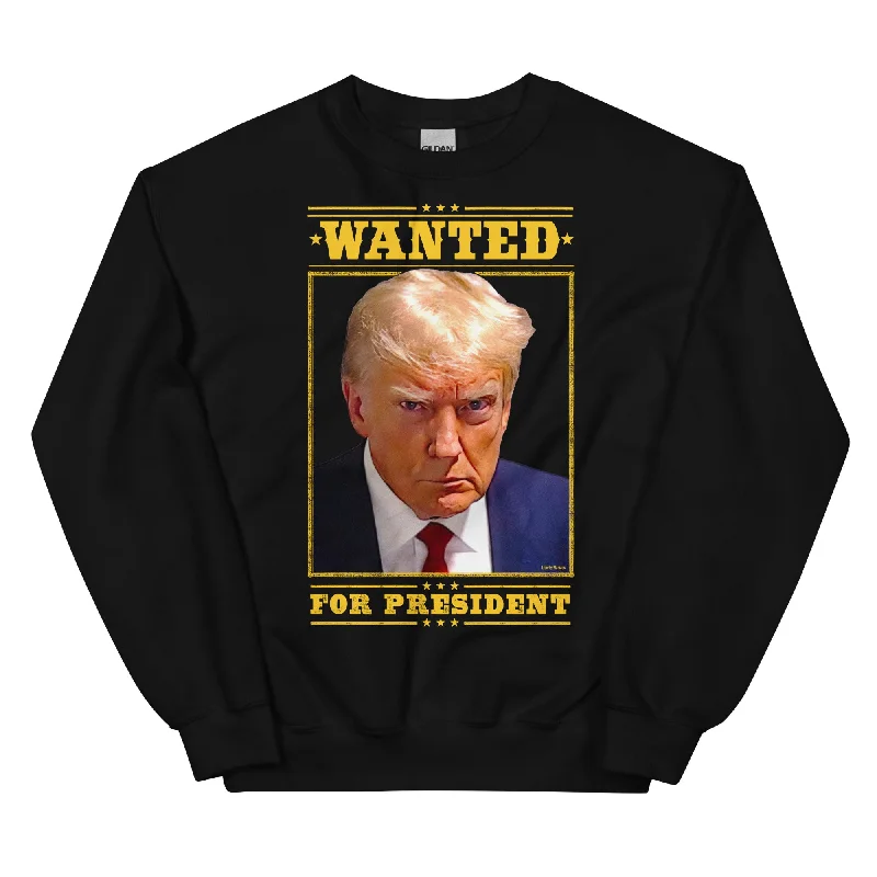 Donald Trump Mugshot Crewneck Sweatshirt Hoodie with Pastel Soft Subtle