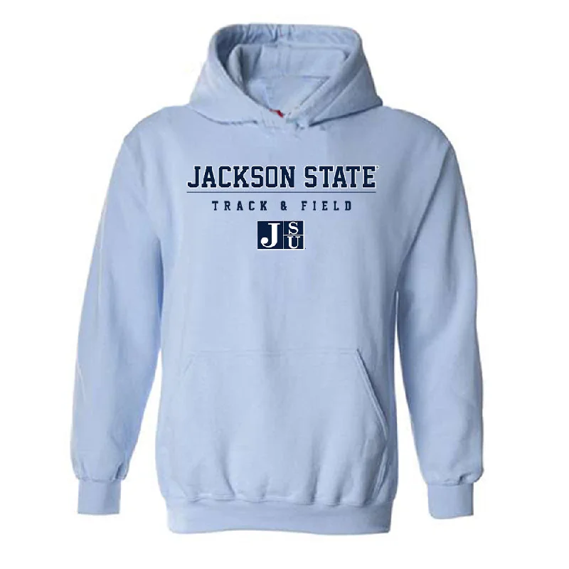 Jackson State - NCAA Women's Track & Field : Callie Calicut - Classic Shersey Hooded Sweatshirt Oversized Hoodie Comfort Casual