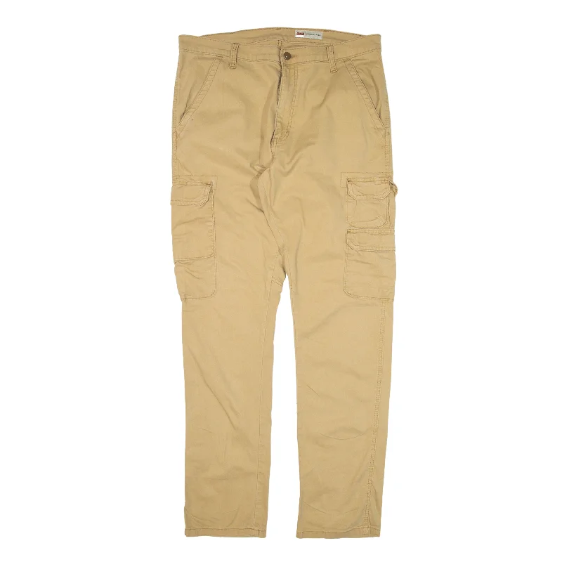 WRANGLER Cargo Trousers Beige Regular Tapered Womens W34 L34 Trousers Review Highly