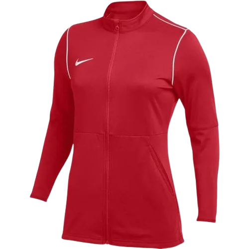 NIKE DRI-FIT PARK 20 TRACK JACKET - WOMEN - RED Hooded Jacket Caped Jacket Shawl Collar Jacket