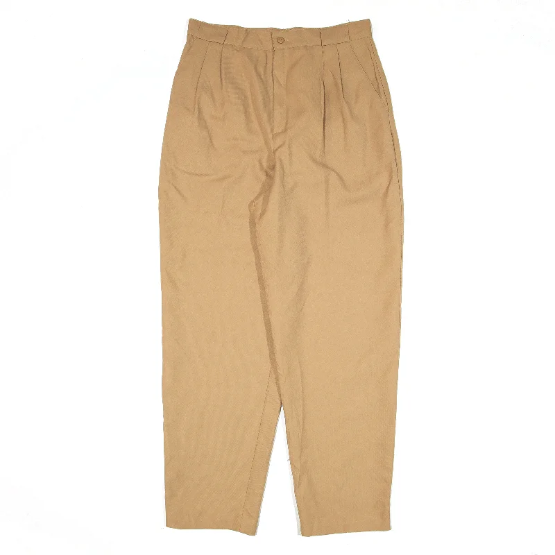 FUNDAMENTAL THINGS Pleated Trousers Beige Regular Mom Womens W30 L30 Trousers Recommended Stylist