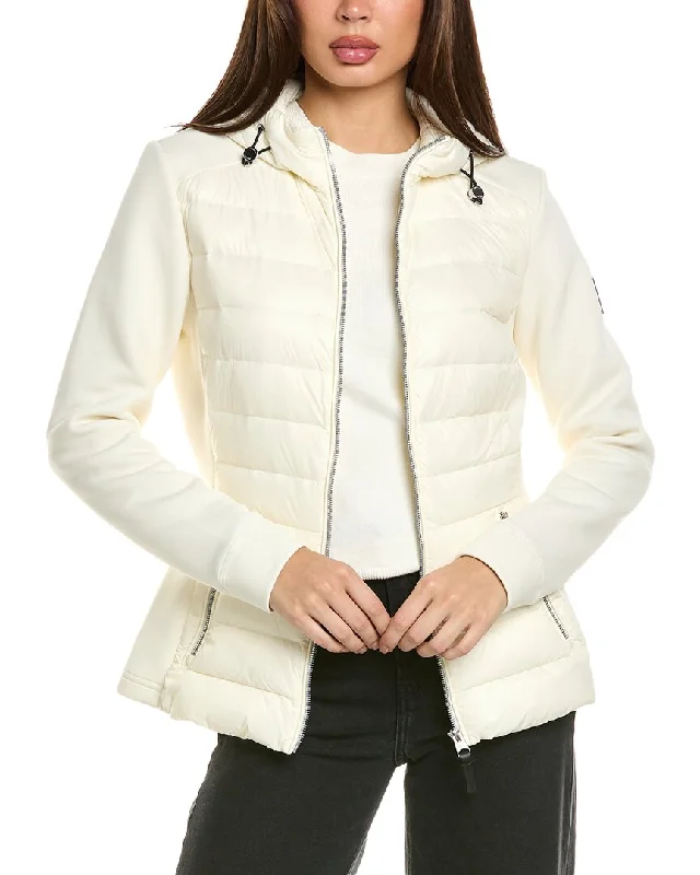 Mackage Della Down Jacket Notch Collar Peter Pan Collar Cowl Neck