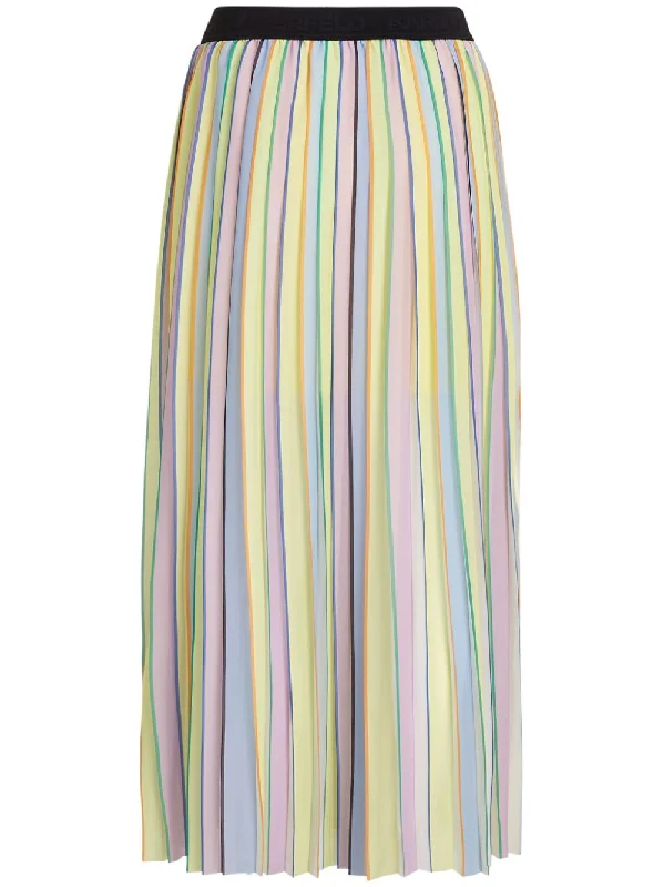 KARL LAGERFELD LONG STRIPED SKIRT casual skirt length