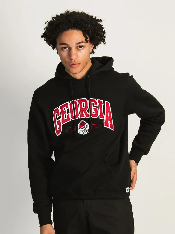 NCAA RUS GEORGIA PULLOVER HOODIE Surplice Neck Pullover