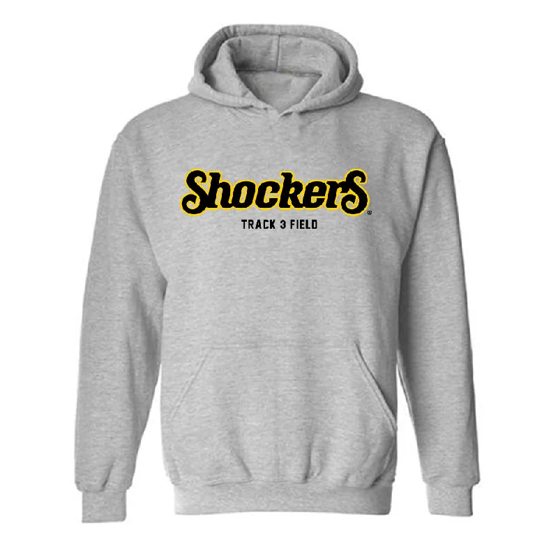 Wichita State - NCAA Women's Track & Field : Sydney Brown - Hooded Sweatshirt Hoodie with Rhinestones Sparkly Elegant