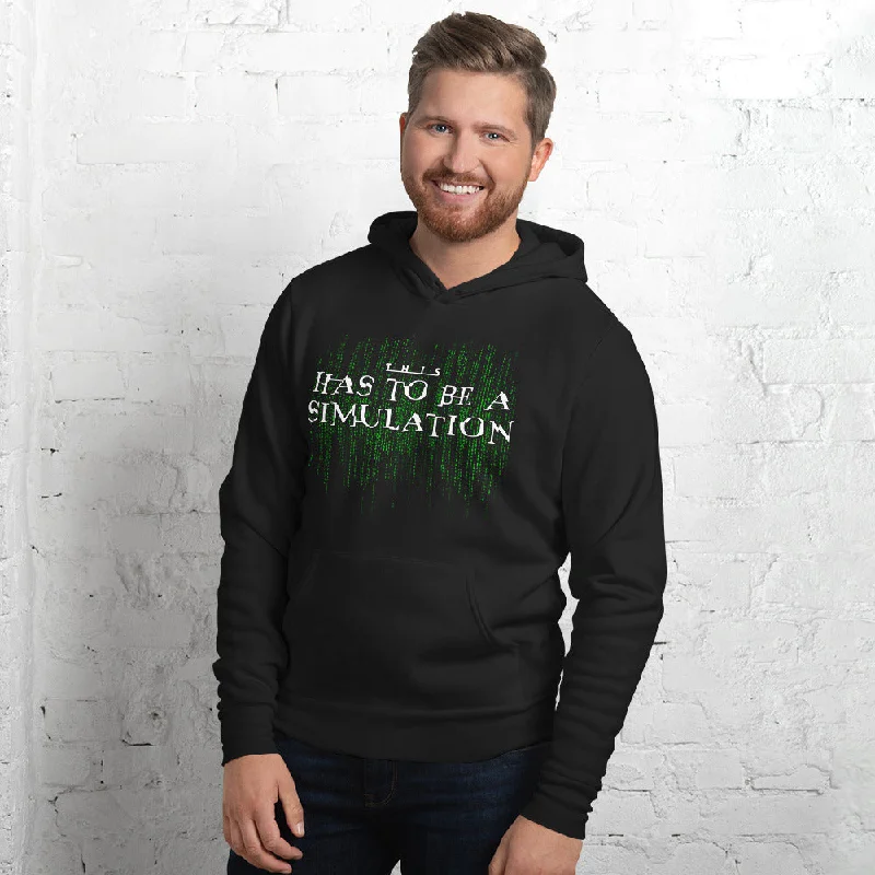 This Has To Be A Simulation Sponge Fleece Unisex hoodie Hoodie with Lace Feminine Delicate