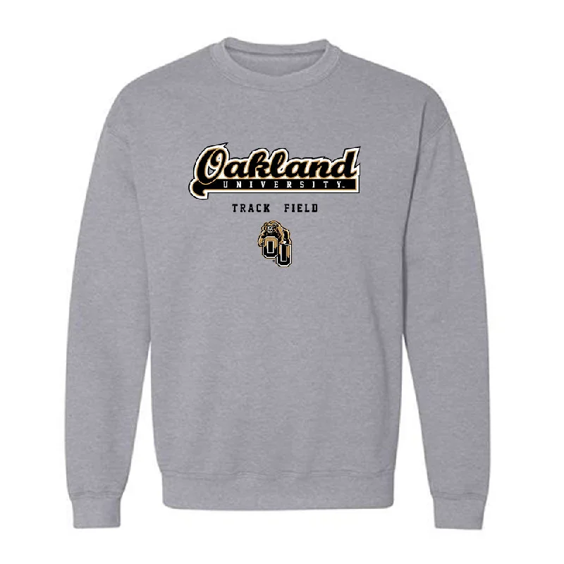 Oakland - NCAA Women's Track & Field : Desteny DeJarnett - Classic Shersey Crewneck Sweatshirt Hoodie with Drop Shoulder Relaxed Streetwear