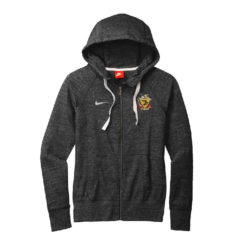 Guitar Trifecta Nike Vintage Full Zip Hoodie (Women) Hoodie with Ribbed Cuffs Snug Fit Comfort