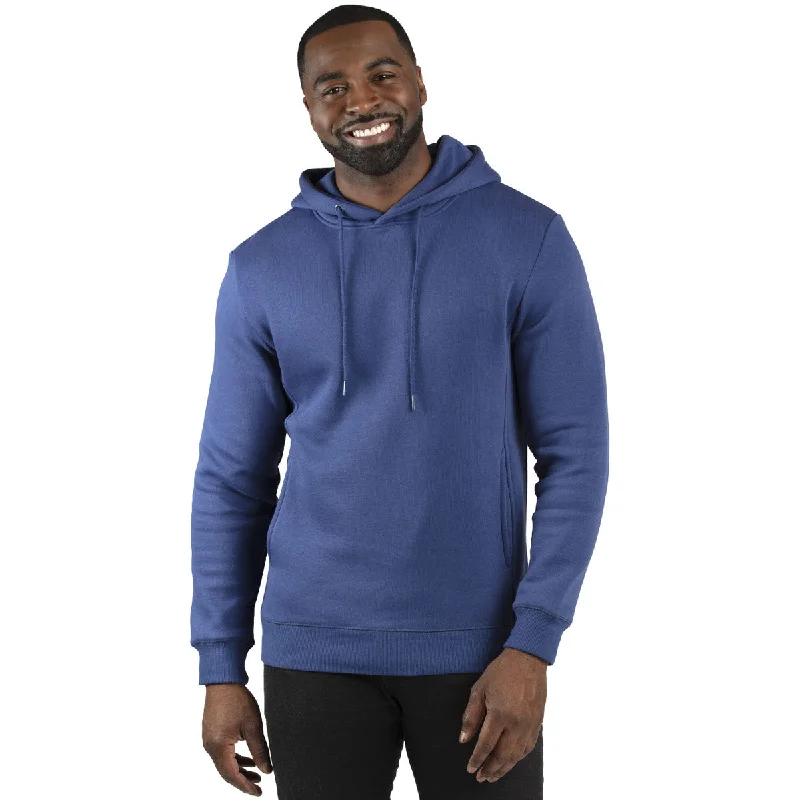 Threadfast Apparel Unisex Navy Ultimate Fleece Pullover Hooded Sweatshirt Sheath Sleeve Elegant