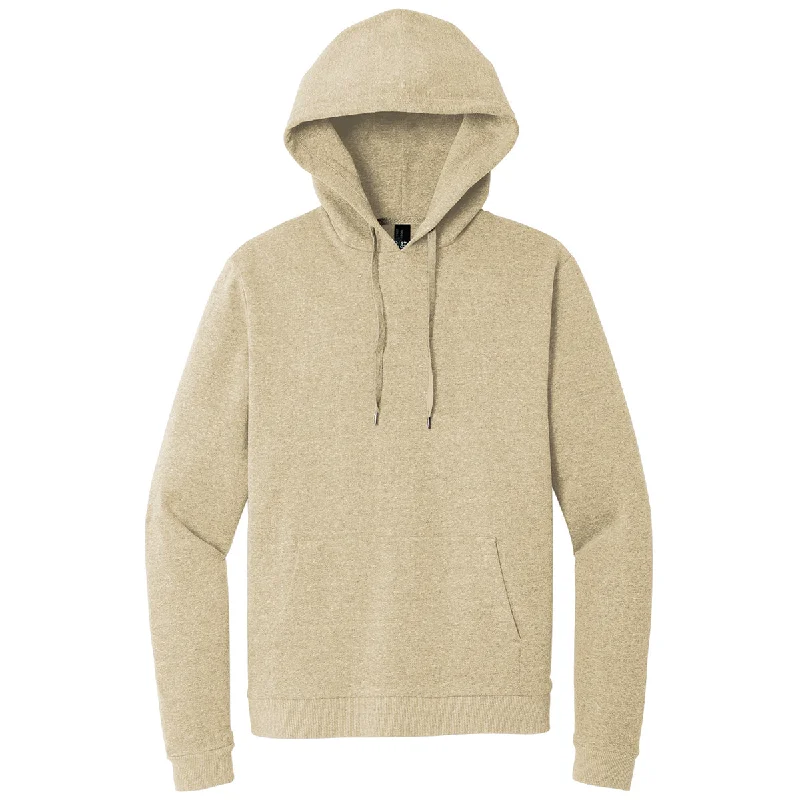 District Unisex Desert Tan Heather Perfect Tri Fleece Pullover Hoodie Angora Wool Cozy