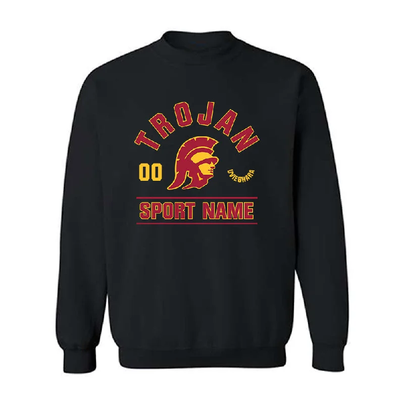 USC - NCAA Women's Track & Field : Rachael Uvieghara - Classic Fashion Shersey Crewneck Sweatshirt Hoodie with Tied Waist Feminine Flattering