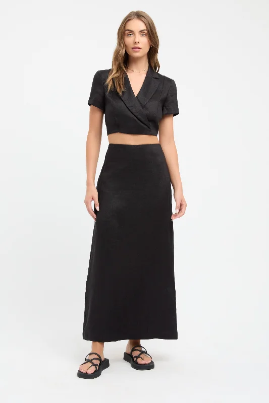 Tahiti Midi Skirt cashmere skirt fine