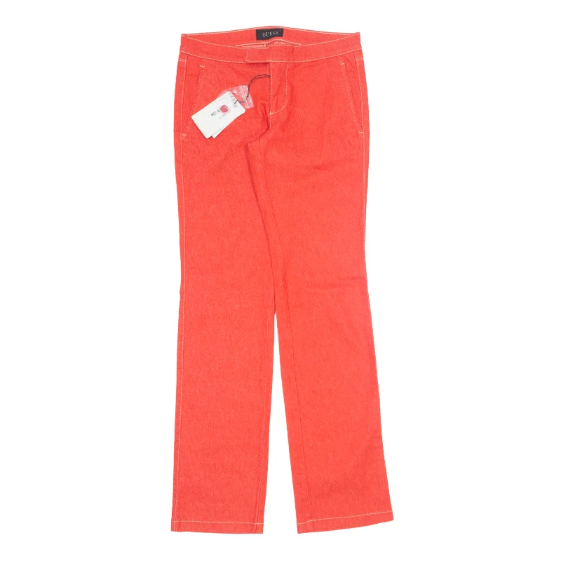 GUESS Trousers Red Regular Straight Womens W27 L32 Trousers luxurious high-end