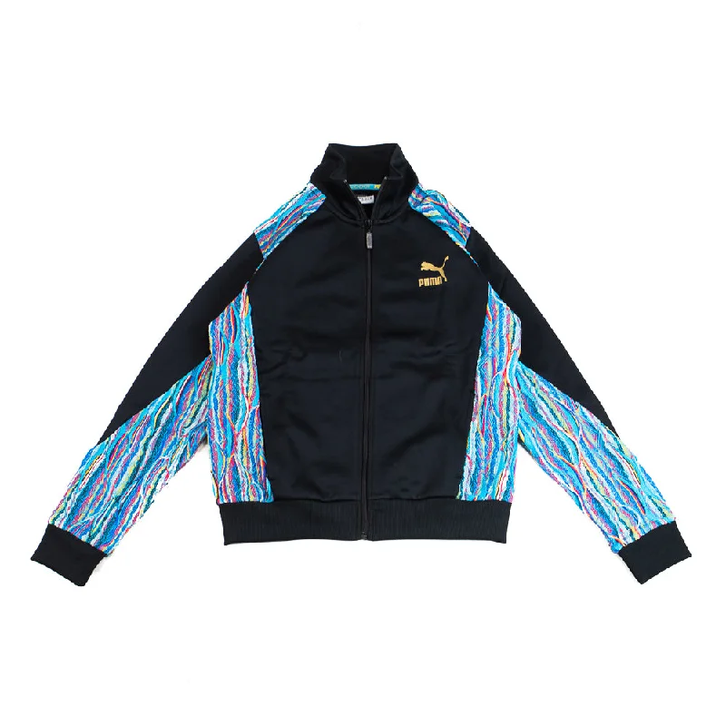 Puma/Coogi Women's Jacket (Black) Embroidered Jacket Appliqued Jacket Beaded Jacket