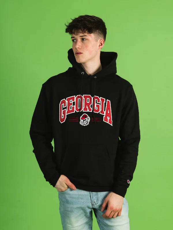 NCAA GEORGIA PULLOVER HOODIE Bell Sleeve Stylish