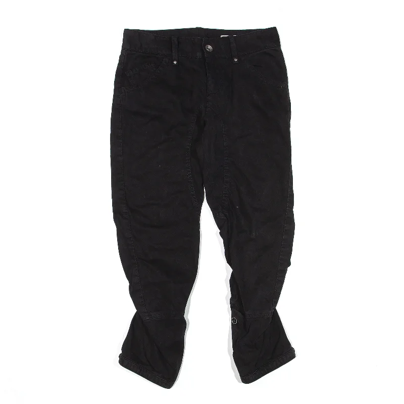 GAS Black Trousers W25 L21 Trousers Velvet Soft