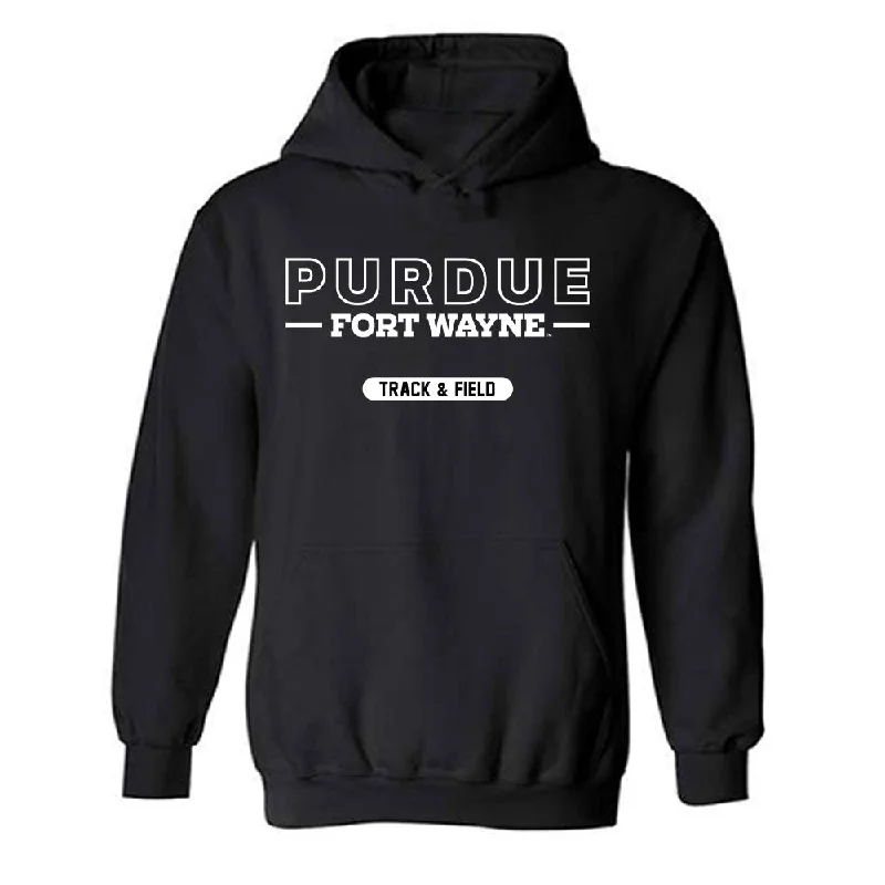 PFW - NCAA Women's Track & Field : Ellie Zagel - Classic Fashion Shersey Hooded Sweatshirt Hoodie with Crew Neck Simple Timeless