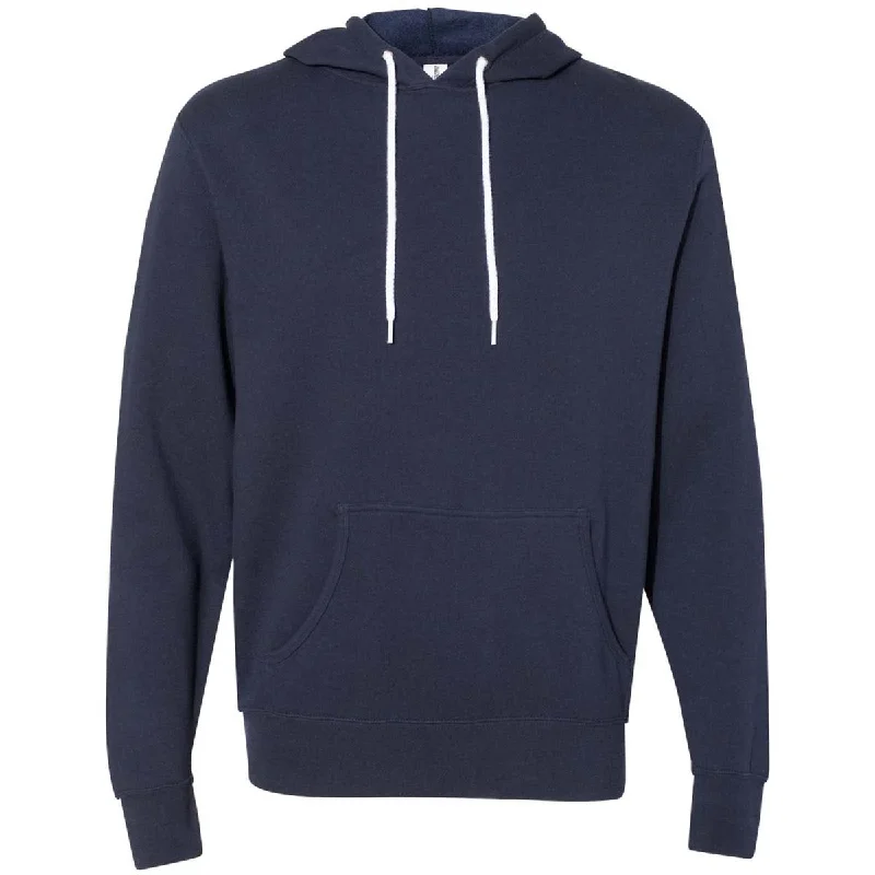 Independent Trading Co. Unisex Classic Navy Hooded Pullover High Neck Pullover