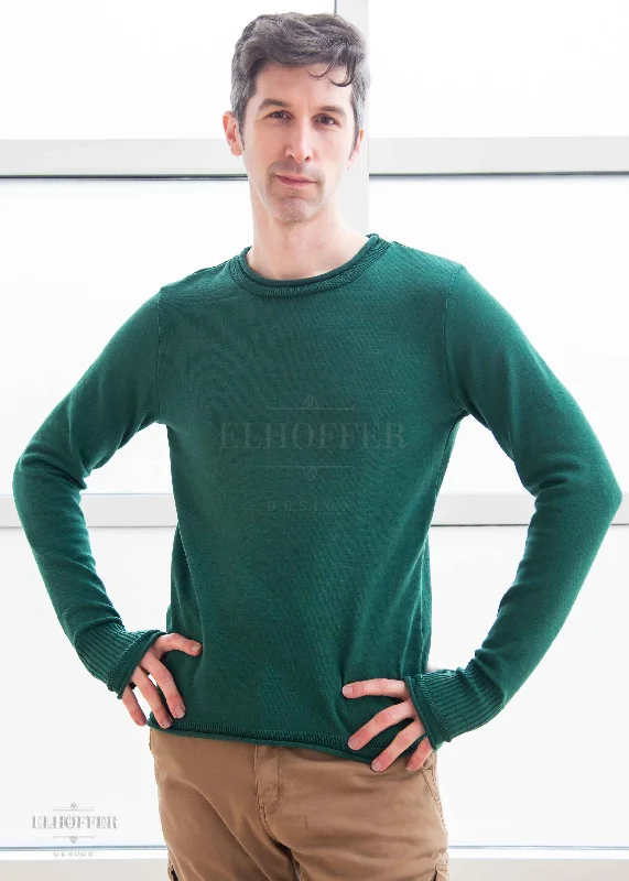 Essential Unisex Pullover Sweater - Elven Forest Wrist Length Sleeve