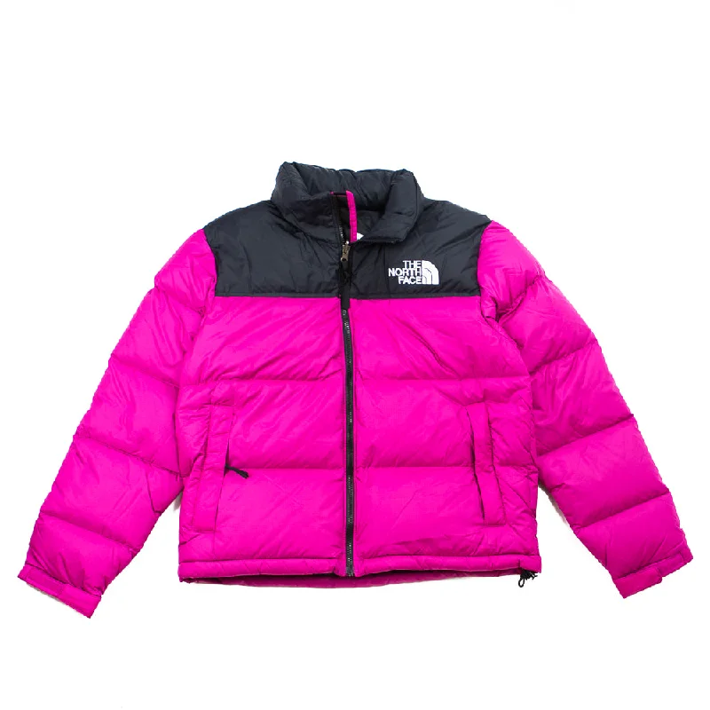 W 1996 Retro NPTS Jacket (Fuschia Pink) Belted Jacket Elasticated Jacket Padded Jacket