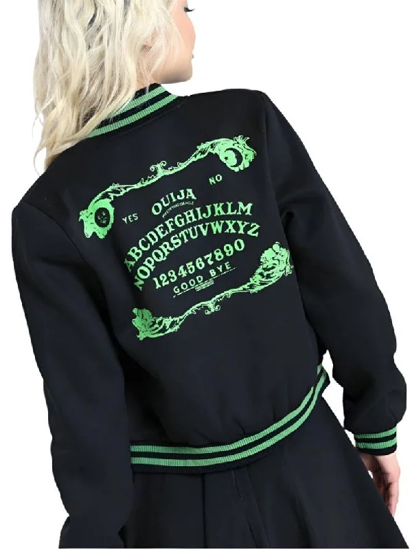 HELL BUNNY SAMARA VARSITY JACKET Satin Jacket Silk Jacket Chiffon Jacket