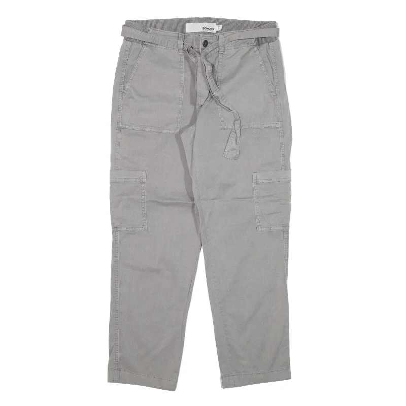 SONOMA Trousers Grey Regular Tapered Womens W30 L26 Trousers Cargo pockets