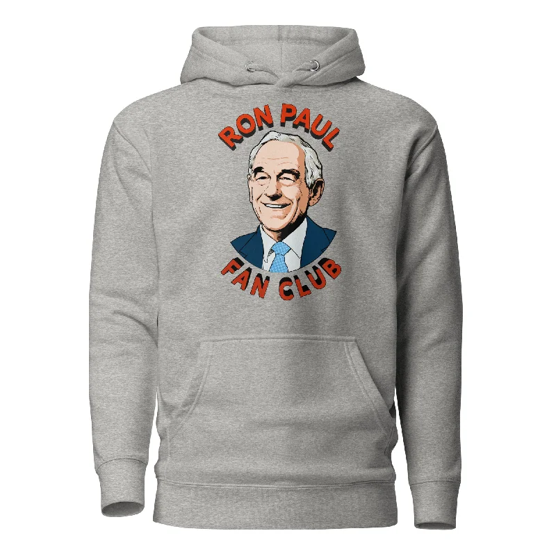 Ron Paul Fan Club Hoodie Hoodie with Tied Waist Feminine Flattering