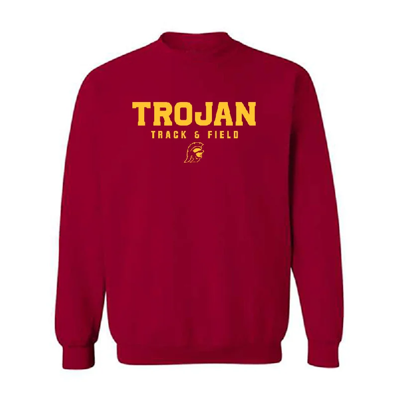 USC - NCAA Women's Track & Field : Rachael Uvieghara - Classic Shersey Crewneck Sweatshirt Hoodie with Magnetic Closure Innovative Modern