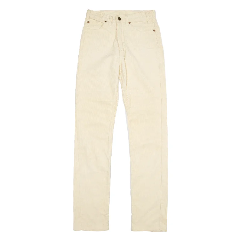 RIFLE Corduroy Trousers Yellow Regular Straight Womens W24 L30 Trousers Vintage Classic