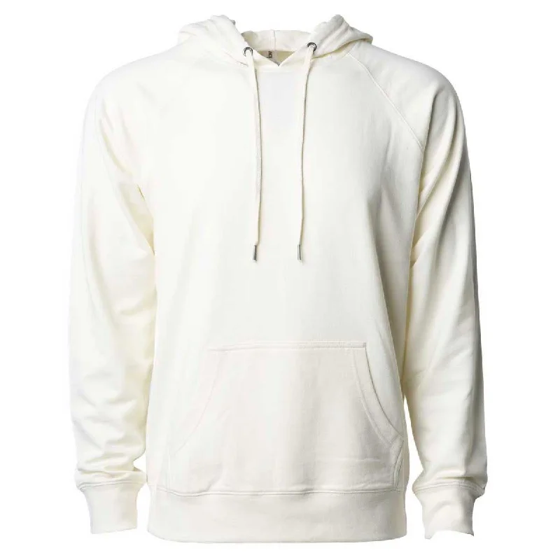 Independent Trading Co. Unisex Bone Icon Lightweight Loopback Terry Hooded Pullover Asymmetrical Neck Pullover