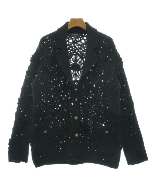 CHANEL Cardigans Zippered Front Buttoned Front Snap Front