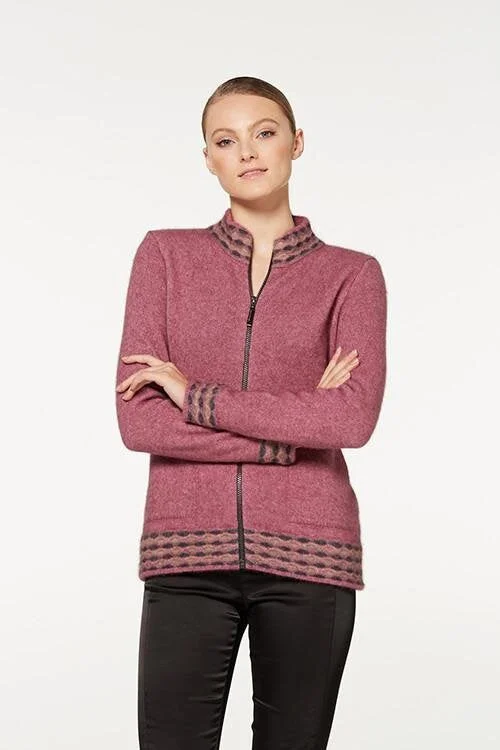 WAVE TRIM ZIP CARDIGAN 5000 Anti-Pilling Anti-Shrink Durable