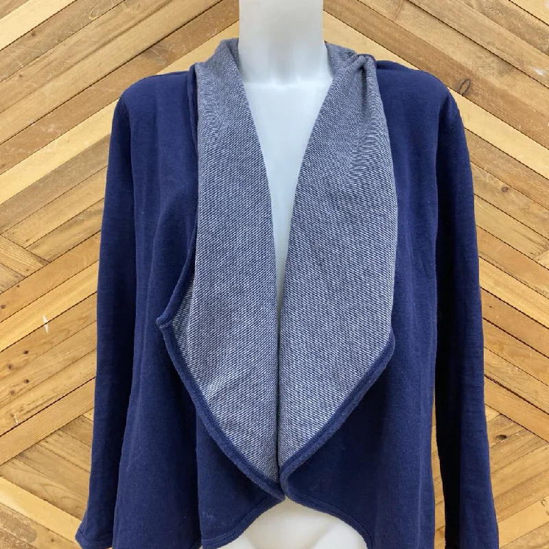 Tradition Country Collection - Open Cardigan Sweater : Navy -women-LG Long Cardigan Short Cardigan Medium Cardigan